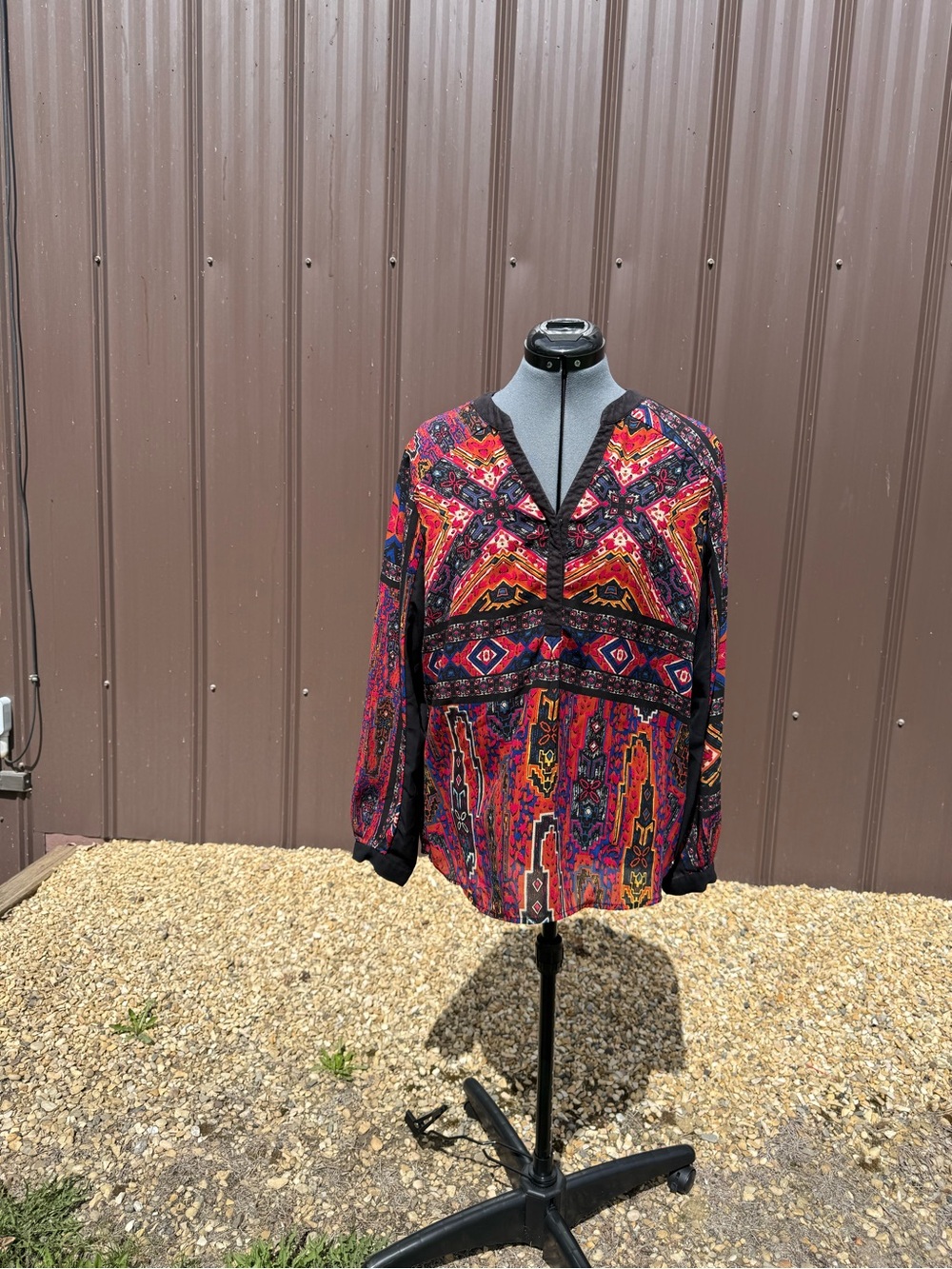 Point Zero Black Multicolor Patterned Jacket - Picture 3 of 6